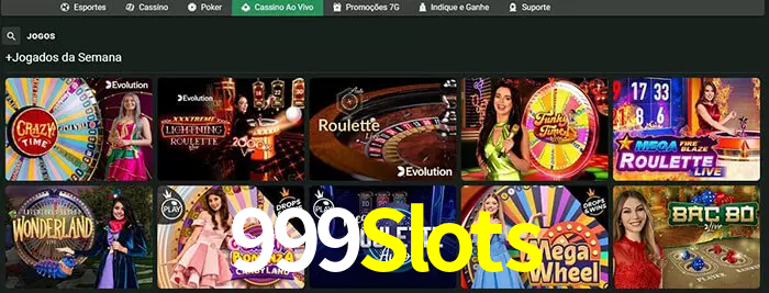 999Slots bet